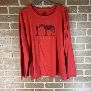 LIFE IS GOOD - WOMENS XL LONG SLEEVE CRUSHER-LIT TOWERING DAISIES T-SHIRT